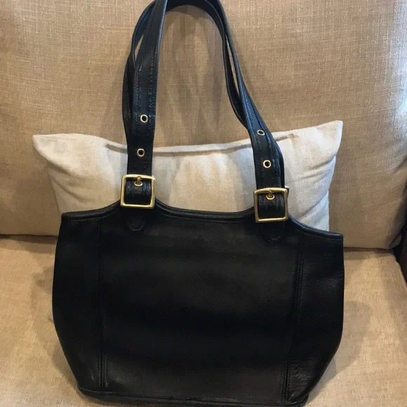 Vintage Black Coach Legacy Small Shopper Tote - Picture 2 of 5